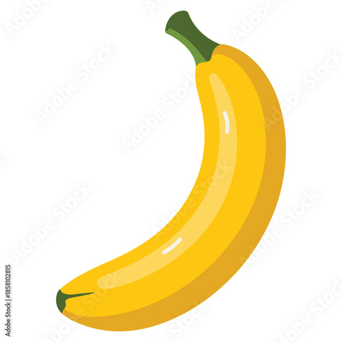banana isolated on white