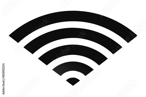 wi fi icon silhouette vector, wi fi black symbol
