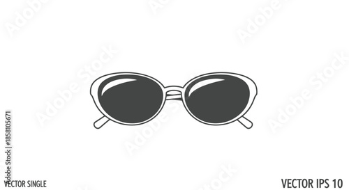 Stylish Cat-Eye Sunglasses with Dark Lenses and Sleek Frames.