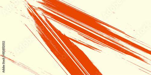 This abstract grunge vector illustration features a colorful rainbow wave design with bright light curves and textured paint elements on a stylish red template backdrop