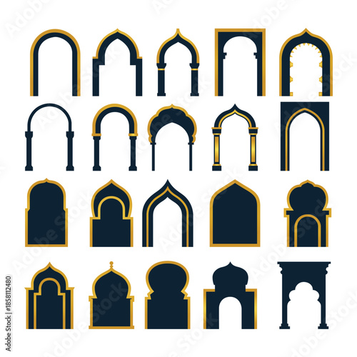 Collection of Islamic Archways and Doors for Architecture Design
