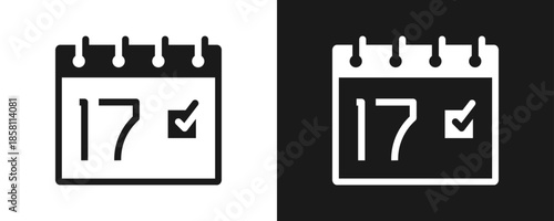 St Patricks Day Icon Set Glyph In White And Black Background