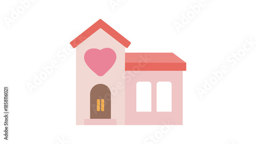 Church Wedding Vector Isolated Emoticon. Church Wedding Icon.