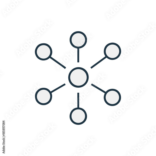 Centralized network connection hub with multiple nodes.