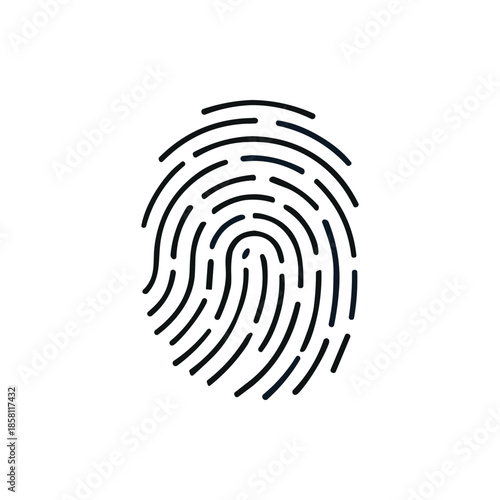 Detailed human fingerprint pattern for security and personal identification.