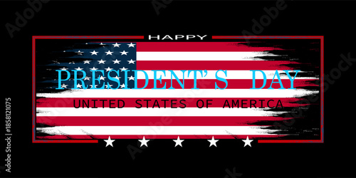 President's Day Greeting Card Design. Vector Illustration.