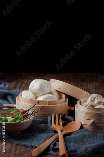 Breakfast Scene With Mantou And Bao Steamed Buns