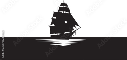 pirate ship silhouette