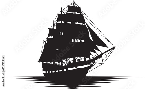 pirate ship silhouette