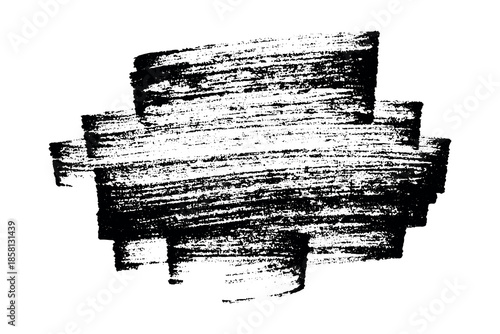 Brush paint stroke texture swatch Hand painted background Ink scribble dab clipart Paint smudge for tags and stamps design