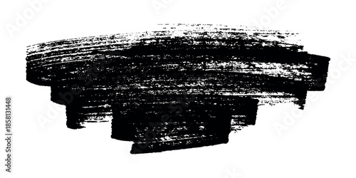 Brush paint stroke texture swatch Hand painted background Ink scribble dab clipart Paint smudge for tags and stamps design