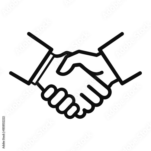 Handshake agreement partnership business deal.