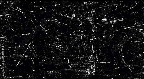 Heavy Scratched Grunge Texture Vector, Distressed Weathered Overlay, Rugged Vintage Scuffed Background Illustration