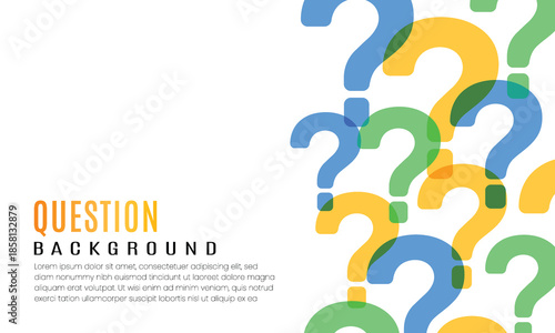 Vector Question Marks Design Background