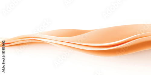 Abstract orange wave pattern illustration with isolated jelly beans for a flow motion design backdrop