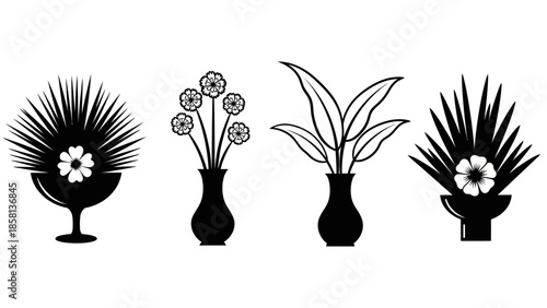 vector tree silhouette