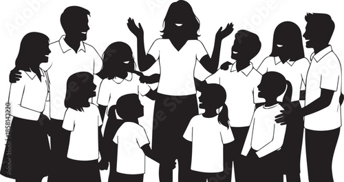 Group of people celebrating together