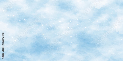 A beautiful clear day featuring a bright blue sky filled with fluffy white clouds and natural sunlight creates an abstract summer cloudscape and a peaceful atmosphere