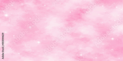 Soft pastel pink and purple abstract bokeh background with a light grunge texture and star patterns for a bright Valentine or Christmas holiday celebration wallpaper design art backdrop