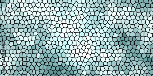 Seamless metal wire grid mesh pattern design with a square steel net texture on a blue sky backdrop fence