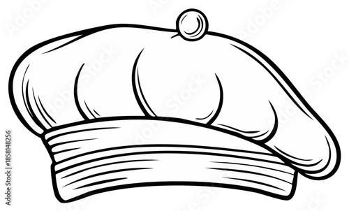 Cartoon chef hat illustration kitchen cooking design element