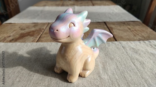 Charming Pastel Dragon Figurine for Collection or Decor