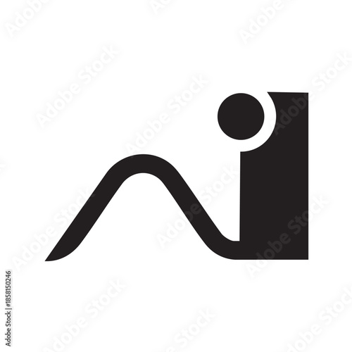 Innovative Modern Digital Inspired Smooth Abstract Technology Form Logo Pattern