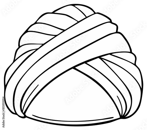Turban Illustration Vector Graphic Traditional Headdress Cultural Head Covering