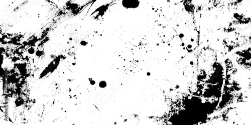 Abstract black and white ink splatter texture creates a chaotic yet artistic background perfect for design elements