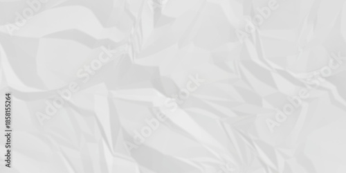 Crumple crushed white paper obsolete rumple craft design. wrinkle ripped creased crumple aged closeup recycled document grunge paper background.