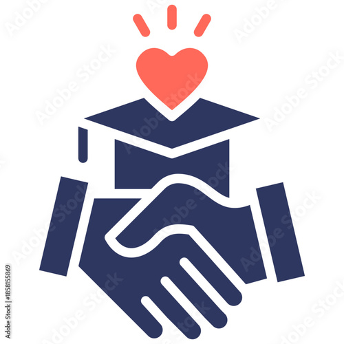 Respect In School glyph color icon