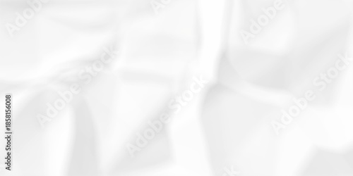 Crumple crushed white paper obsolete rumple craft design. wrinkle ripped creased crumple aged closeup recycled document grunge paper background.