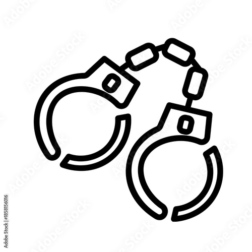 Police Handcuffs Crime Law Icon