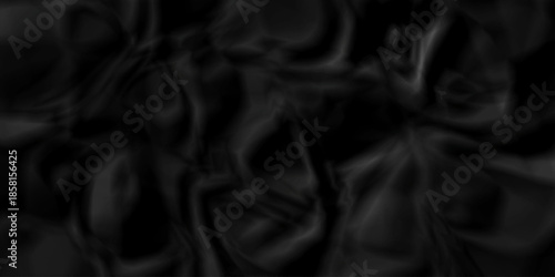 Crumpled black paper billboard closeup ripped wrinkle litter canvas page vintage texture background.