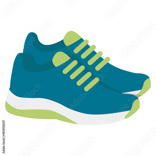 Athletic Blue Shoes for Running and Sports