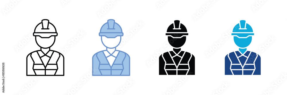 Foto Labor Icon Set Multiple Style Collection