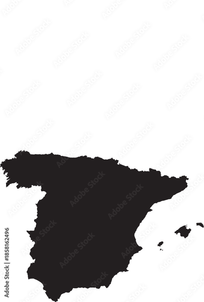 Obraz premium map of spain 