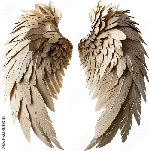 Paper Angel Wings Art