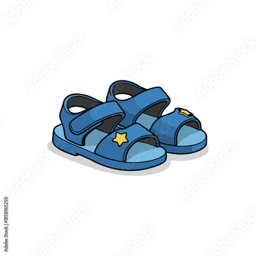 flip flops isolated on white background