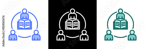 Classroom Cooperation triple icon