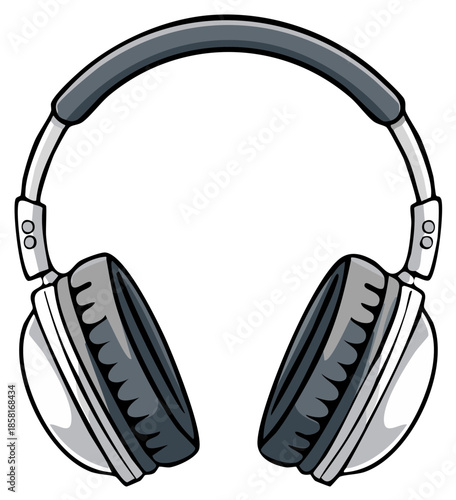 Stylish Over-Ear Headphones with Padded Earcups and Adjustable Headband