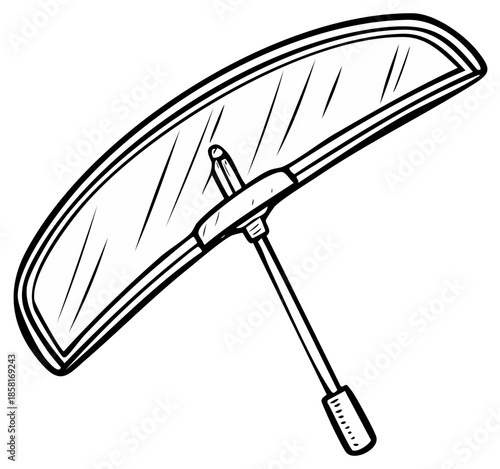 Illustrated windshield cleaner tool