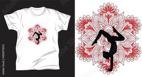 yoga graphic vector t shirt design print
