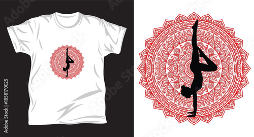 yoga graphic vector t shirt design print