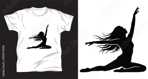 yoga graphic vector t shirt design print