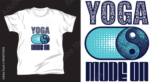 yoga graphic vector t shirt design print