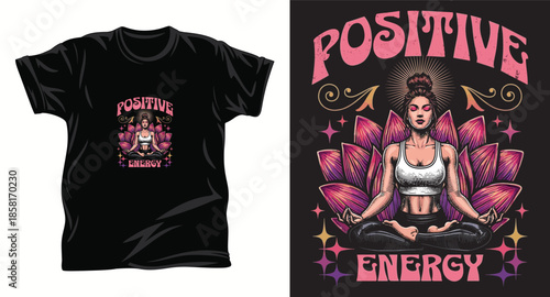 yoga graphic vector t shirt design print