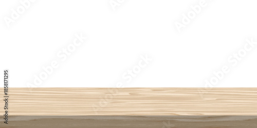Natural wooden table top surface. Bright wood texture for product display.