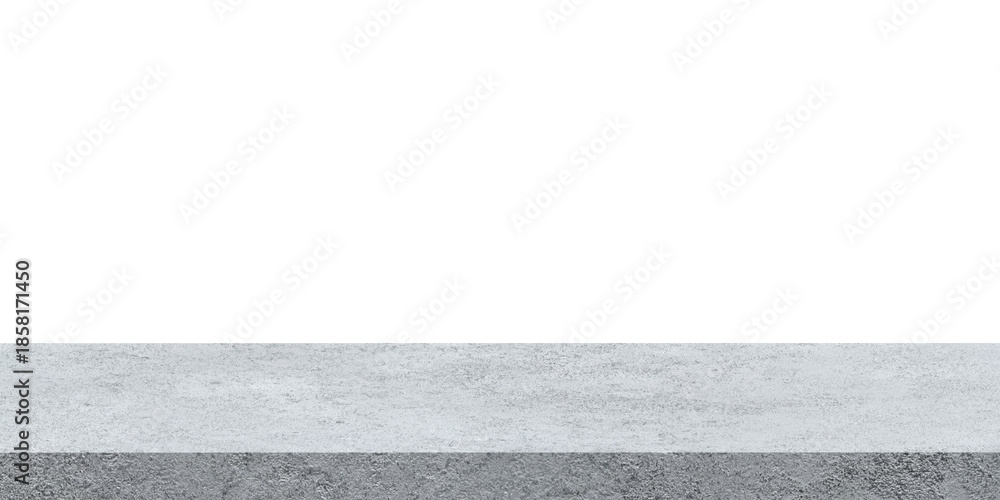 Fototapeta premium White rough concrete surface. Bright cement texture for product display.