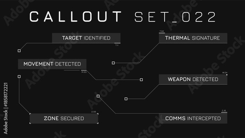 Callout Hud Collection Offering Simplified Data Labels